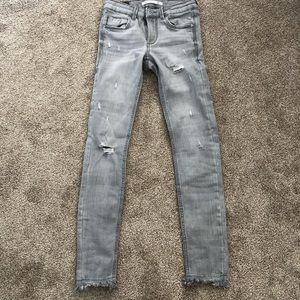 Gray Distressed Zara Jeans